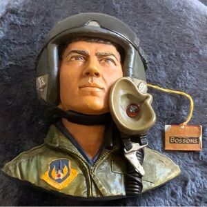 XMAS SALE USAF Fighter Pilot Bosson Head